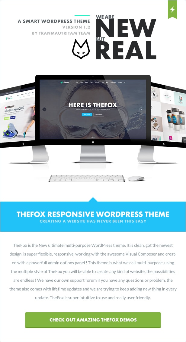 thefox best wordpress theme 1 - AdelFox | Multi-Purpose PSD Template