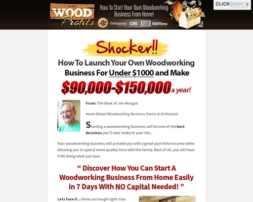 woodprofit x400 thumb - WoodProfits - $80 Per Sale - New Copy Doubles Conversions!