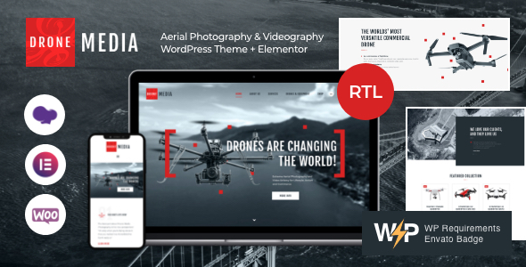 01 Drone.  large preview - Drone Media | Aerial Photography & Videography WordPress Theme + Elementor