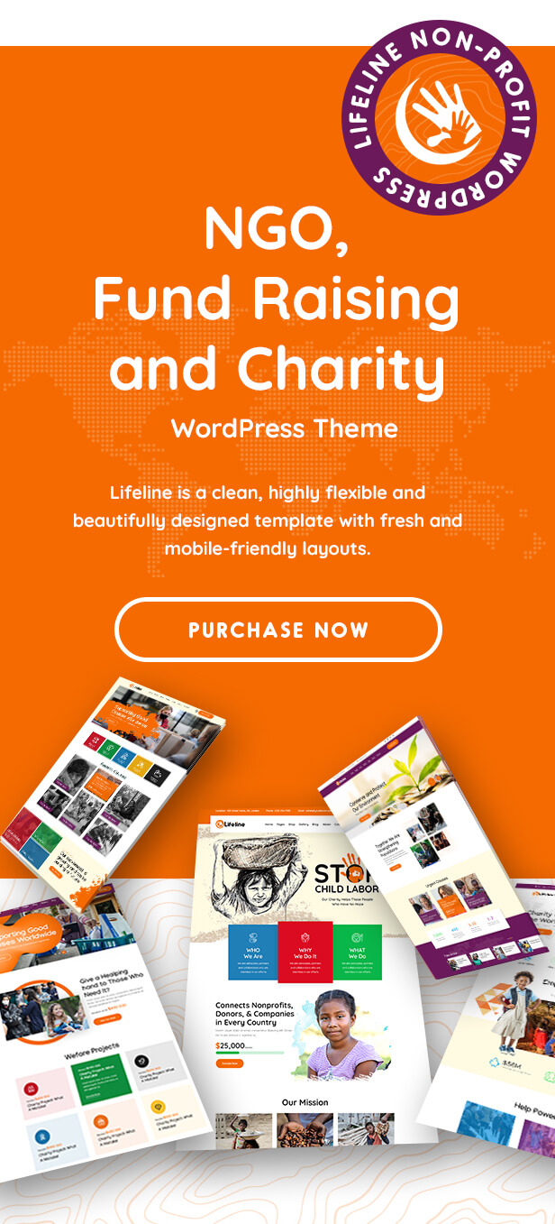 1 lifeline wordpress theme elementor version - Lifeline - NGO, Fund Raising and Charity WordPress Theme