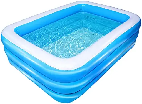 1663144610 41uVlYNseIS. AC  - AsterOutdoor Inflatable Swimming Pool Full-Sized Above Ground Kiddle Family Lounge Pool for Adult, Kids, Toddlers, 77" x 55" x 23" Thickened, Blow Up for Backyard, Garden, Party, Blue