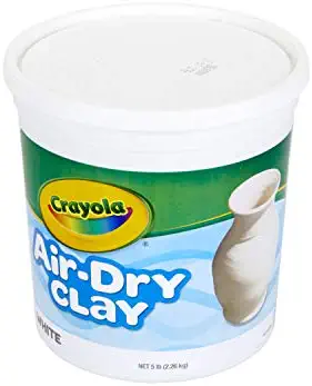 31UITj1MpdL. AC  - Crayola Air Dry Clay for Kids, Natural White Modeling Clay, 5 Lb Bucket [Amazon Exclusive]