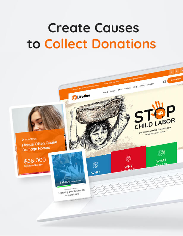 5 lifeline wordpress theme elementor causes banner - Lifeline - NGO, Fund Raising and Charity WordPress Theme