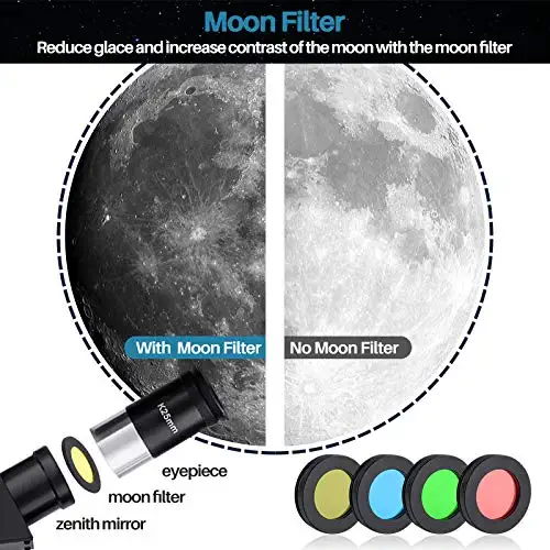 51BRvbgjPWL. AC  - MAXLAPTER Telescope for Kids Adults Astronomy Beginners, 70mm Aperture Refractor Telescope for Astronomy, Portable Telescope with Tripod, Smartphone Adapter, Two Eyepieces, Backpack