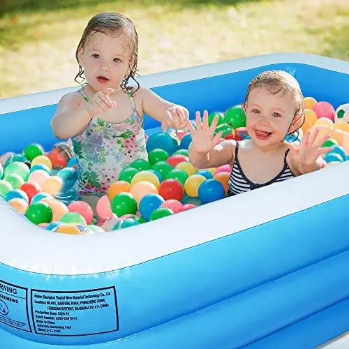 51Dt9JvKe7L. AC  - AsterOutdoor Inflatable Swimming Pool Full-Sized Above Ground Kiddle Family Lounge Pool for Adult, Kids, Toddlers, 77" x 55" x 23" Thickened, Blow Up for Backyard, Garden, Party, Blue
