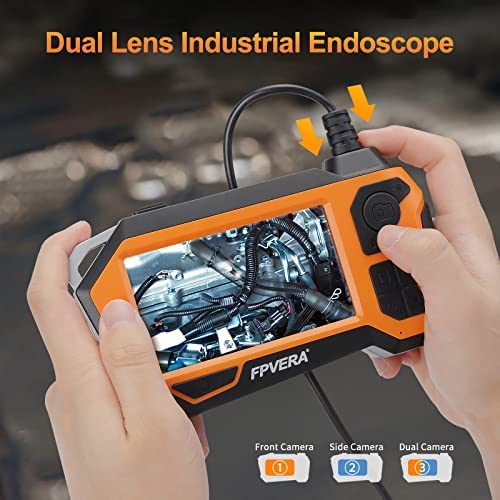 51eIQSF5ALL. AC  - Inspection Camera Endoscope,1080P Dual Lens Industrial Scope Borescope with Light 16.5 FT Boroscope Video Drain Snake IP68 Waterproof Sewer Camera for Home Wall Duct Pipe Plumbing