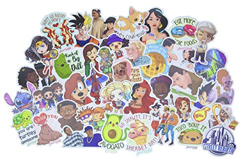 51nyscLe4gL - Big Comfy Couch Sticker Pack - Hand Drawn Vinyl Stickers - Average Size 4.5 Inches WaterProof - Decal For Cars Water Bottle Flask Skateboard Laptop Longboard etc - Cool Decals For Kids And Adults