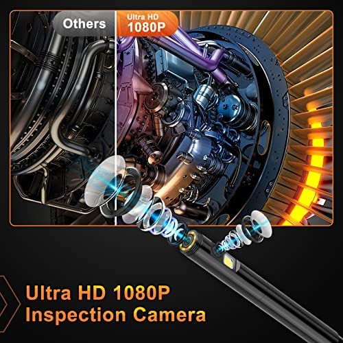 51r165Q NxL. AC  - Inspection Camera Endoscope,1080P Dual Lens Industrial Scope Borescope with Light 16.5 FT Boroscope Video Drain Snake IP68 Waterproof Sewer Camera for Home Wall Duct Pipe Plumbing