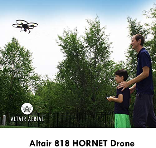 51ym6gmz7NL. AC  - Altair 818 Hornet Beginner Drone with Camera | Live Video Drone for Kids & Adults, 15 Min Flight Time, Altitude Hold, Personal Hobby Starter RC Quadcopter for All Ages (Yellow 818 Hornet)