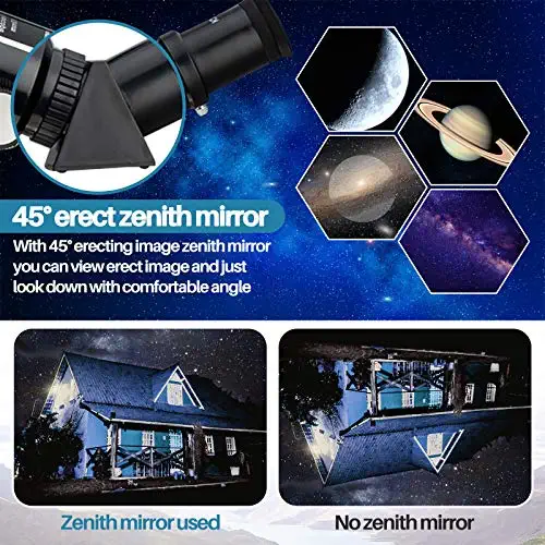 61lJxaQfcYL. AC  - MAXLAPTER Telescope for Kids Adults Astronomy Beginners, 70mm Aperture Refractor Telescope for Astronomy, Portable Telescope with Tripod, Smartphone Adapter, Two Eyepieces, Backpack