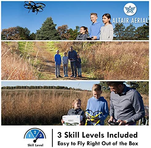 61wXE JkvJL. AC  - Altair 818 Hornet Beginner Drone with Camera | Live Video Drone for Kids & Adults, 15 Min Flight Time, Altitude Hold, Personal Hobby Starter RC Quadcopter for All Ages (Yellow 818 Hornet)