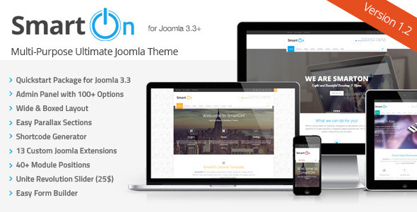 SmartOn – Multi-Purpose Ultimate Joomla Theme