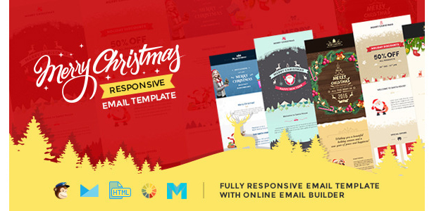 christmas responsive email template - Emailio Responsive Multipurpose Email Template With Online Builder