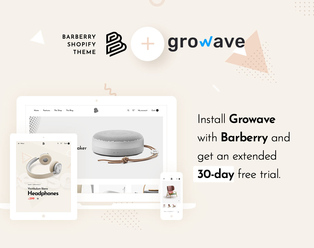 growave banner - Barberry - Modern Shopify Theme