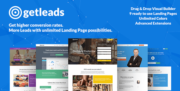 preview.  large preview - Getleads  High-Performance Landing Page WordPress Theme