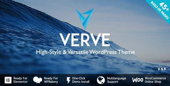 verve preview.  large preview - Verve - High-Style WordPress Theme