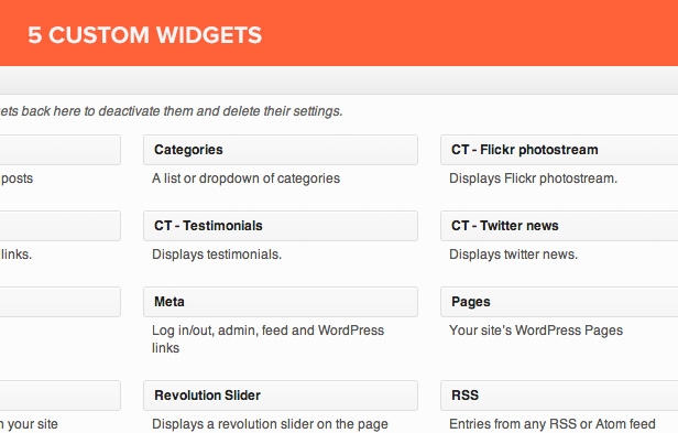 widgets - INVIA Responsive Corporate WP Theme
