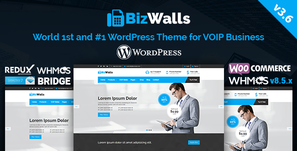 01 bizwalls.  large preview - BizWalls | Responsive VOIP & Virtual Phone Business WordPress Theme