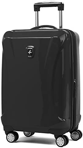 Atlantic Luggage Atlantic Ultra Lite Hardside Expandable Spinner, Jade Black, Carry-on