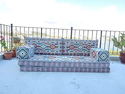 1665353201 51DuT4i3IRL - 8 Thickness Gray Arabic Sofa Floor Seating Set, Pallet Sofa, Floor Cushions, Sectional Sofa, Arabic Majilis, Ottoman Couch, Arabic Jalsa (8'' Thickness Sofa)