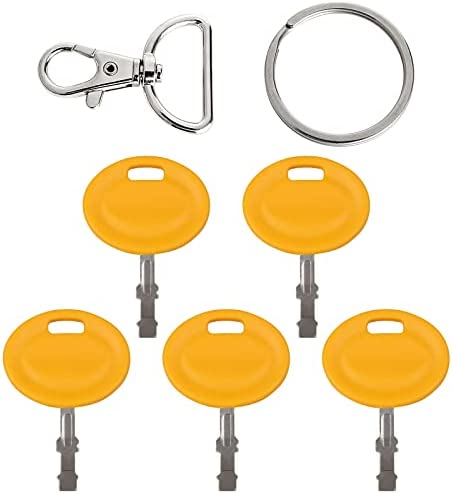 5pcs Spare Keys Ignition Keys Compatible with Cub MTD Troy Bilt Craftsman Lawnmower, Extra Keys Backup Keys to Replaces 625-05000 625-05002 925-2054A 925-1745A