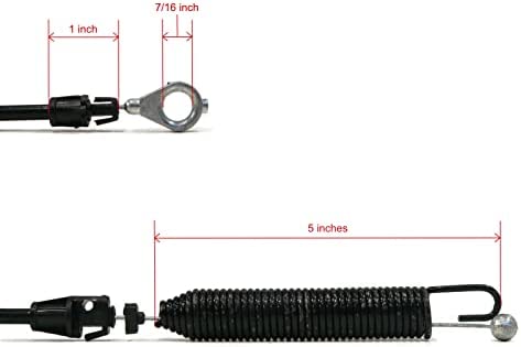 315cUIETH1L. AC  - The ROP Shop | Deck Engagement Clutch Cable for Husqvarna LT1597, LT1942, LT19538 Lawnmower
