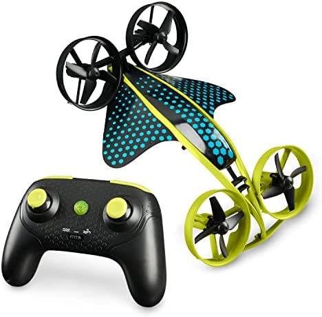 41ITnH0+TKL. AC  - WowWee HydraQuad 3-in-1 Hybrid Air to Water Stunt Drone – Remote Control Toy for Kids