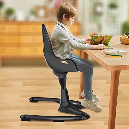 41g4dj4KydL - Hot Mom New Baby High Chair Adjustable Angle and 360° Rotaion Function More Durable Fashion Versatility Baby&Toddler Eating Chair,Black