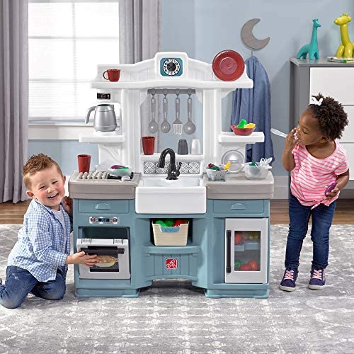 517yGoeMRPL. AC  - Step2 Timeless Trends Kitchen | Kids Play Kitchen, Blue