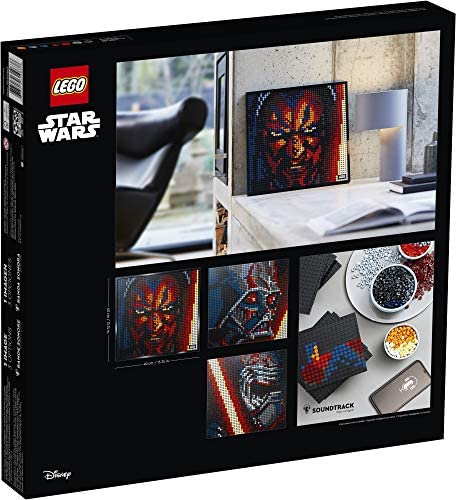 51BgvGOZZPL. AC  - LEGO Art Star Wars The Sith 31200 Creative Sith Lord Building Kit; an Elegant Piece for Adults who Love Mindful Art Projects or The Dark Lords of The Sith (3,395 Pieces)