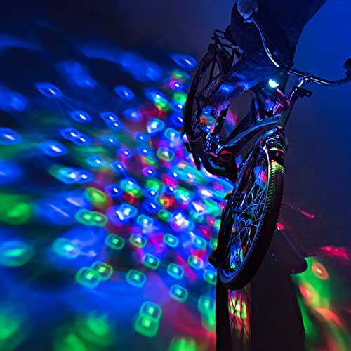 51KVVqrUprS. AC  - Brightz CruzinBrightz Disco Party LED Bike Light, Tri-Colored - Blinking Swirling Color Patterns - Bicycle Light for Riding at Night - Mounts to Handlebar or Bike Frame - Fun Bike Accessories