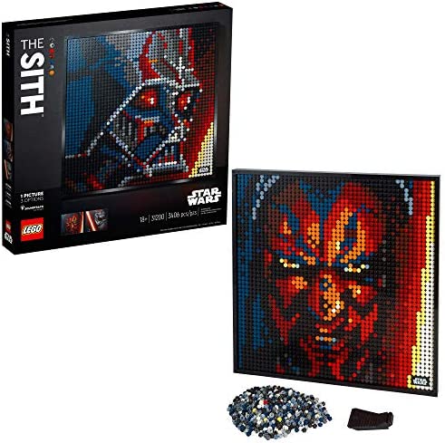 51cRlaeY+RL. AC  - LEGO Art Star Wars The Sith 31200 Creative Sith Lord Building Kit; an Elegant Piece for Adults who Love Mindful Art Projects or The Dark Lords of The Sith (3,395 Pieces)