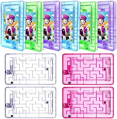 61M89yYayGL. AC  - Vanknono 10 Pieces Money Puzzle Gift Boxes Card Holder Maze Puzzle, Plastic Puzzle Card Holder Maze Card Box Intellectual Pinball Machine Game for Teens Adults Birthday Party Favors