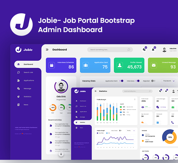 adv1 - Jobie - Job Board Admin Dashboard Template