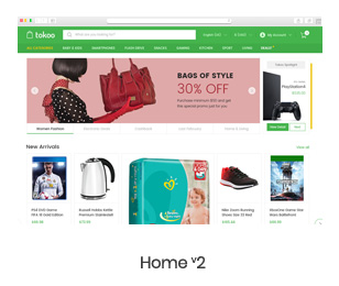 home 2 - Tokoo - Electronics Store WooCommerce Theme for Affiliates, Dropship and Multi-vendor Websites