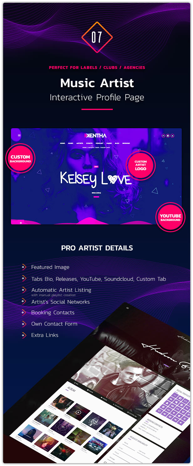 kentha infographic 08 - Kentha - Non-Stop Music WordPress Theme with Ajax