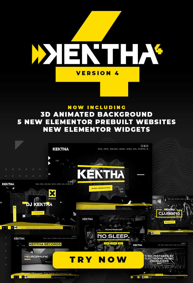 kentha v4 - Kentha - Non-Stop Music WordPress Theme with Ajax