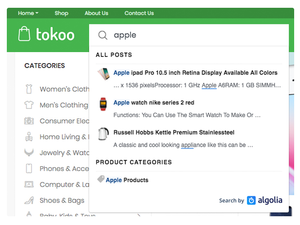 search - Tokoo - Electronics Store WooCommerce Theme for Affiliates, Dropship and Multi-vendor Websites