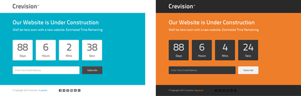 under construction - Crevision - Responsive HTML Template