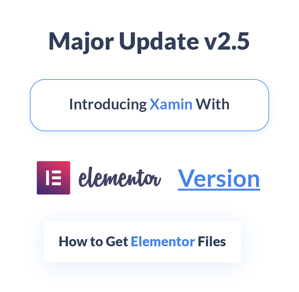updateelementor - Xamin - Data Science & Analytics SaaS WordPress Theme