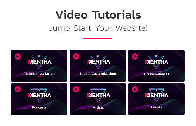 video tutorials kentha - Kentha - Non-Stop Music WordPress Theme with Ajax