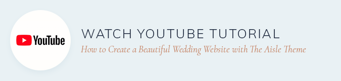 ytbanner - The Aisle - Elegant Wedding Theme