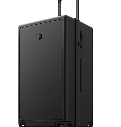 1667822095 31w71WLGSyL. AC  427x445 - LEVEL8 Trunk Luggage, 28 Inch Luggage with Spinner Wheels, Luminous Textured 28 Inch Checked Large Luggage, Lightweight PC with TSA Lock - 28 Inch, Black