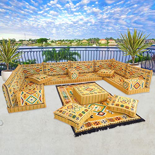 Arabic U Shaped Floor Sofa,Arabic Floor Seating,Arabic Floor Sofa,Arabic Majlis Sofa,Arabic Couches,Floor Seating Sofa MA 45 (High Quality FOAM)