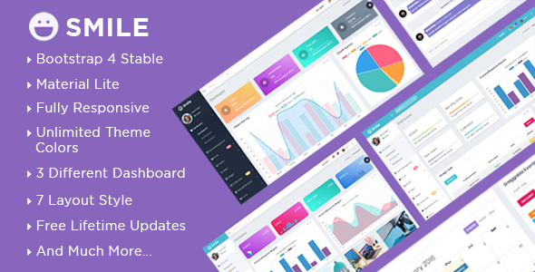 1668890906 429 01 preview.  large preview - Smile - Bootstrap 4 Admin Dashboard Template + UI Kit