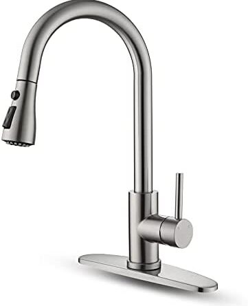 1669078360 31yOPLJBz1S. AC  361x445 - Kitchen Faucet with Pull Down Sprayer Multitask Mode Single Handle High Arc Pull Out Kitchen Sink Faucet Offers Efficient Cleaning for RV, Laundry, Bar