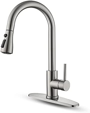 31yOPLJBz1S. AC  - Kitchen Faucet with Pull Down Sprayer Multitask Mode Single Handle High Arc Pull Out Kitchen Sink Faucet Offers Efficient Cleaning for RV, Laundry, Bar