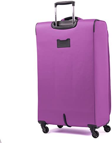 41n1CgiliBL. AC  - Atlantic Luggage Ultra Lite Softside Expandable Spinner, Bright Violet, Checked Large 29-Inch