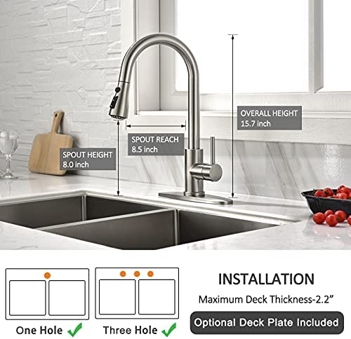 51+R2D+fOkL. AC  - Kitchen Faucet with Pull Down Sprayer Multitask Mode Single Handle High Arc Pull Out Kitchen Sink Faucet Offers Efficient Cleaning for RV, Laundry, Bar