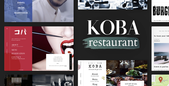 KOBA  – A Delicious Restaurant WordPress Theme